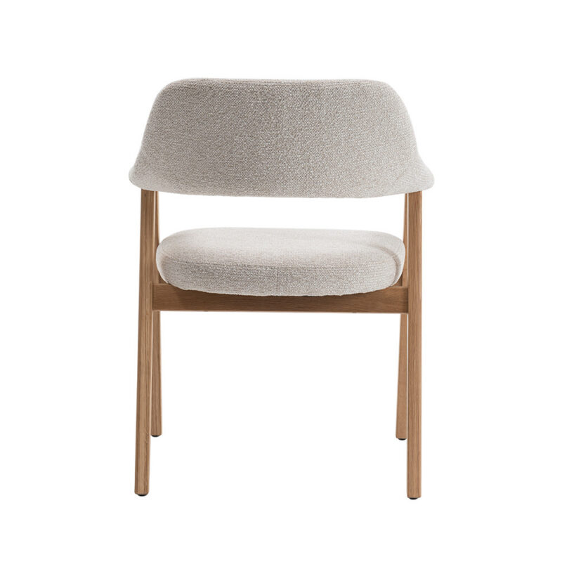 Image 9 for NEW - Stoel Coralie Massieve Eik Stof Ote Milan 103 Beige