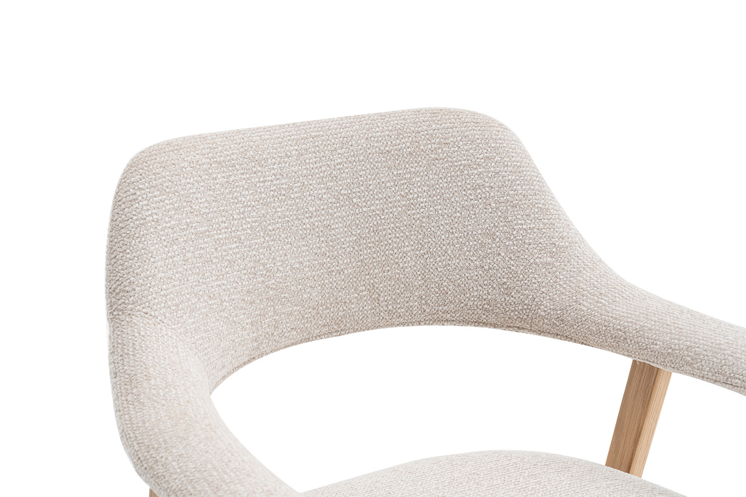 Image 12 for NEW - Stoel Coralie Massieve Eik Stof Ote Milan 103 Beige