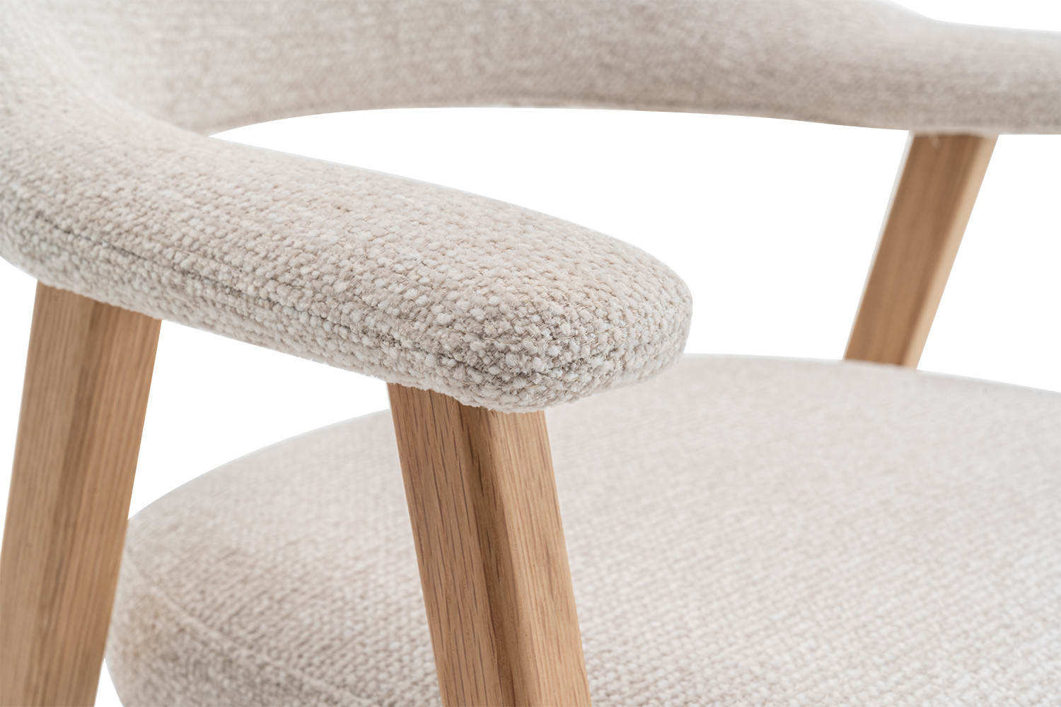 Image 13 for NEW - Stoel Coralie Massieve Eik Stof Ote Milan 103 Beige