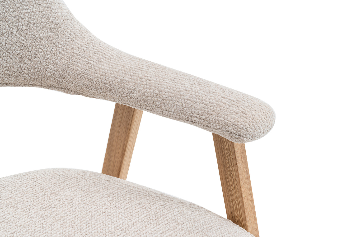 Image 15 for NEW - Stoel Coralie Massieve Eik Stof Ote Milan 103 Beige