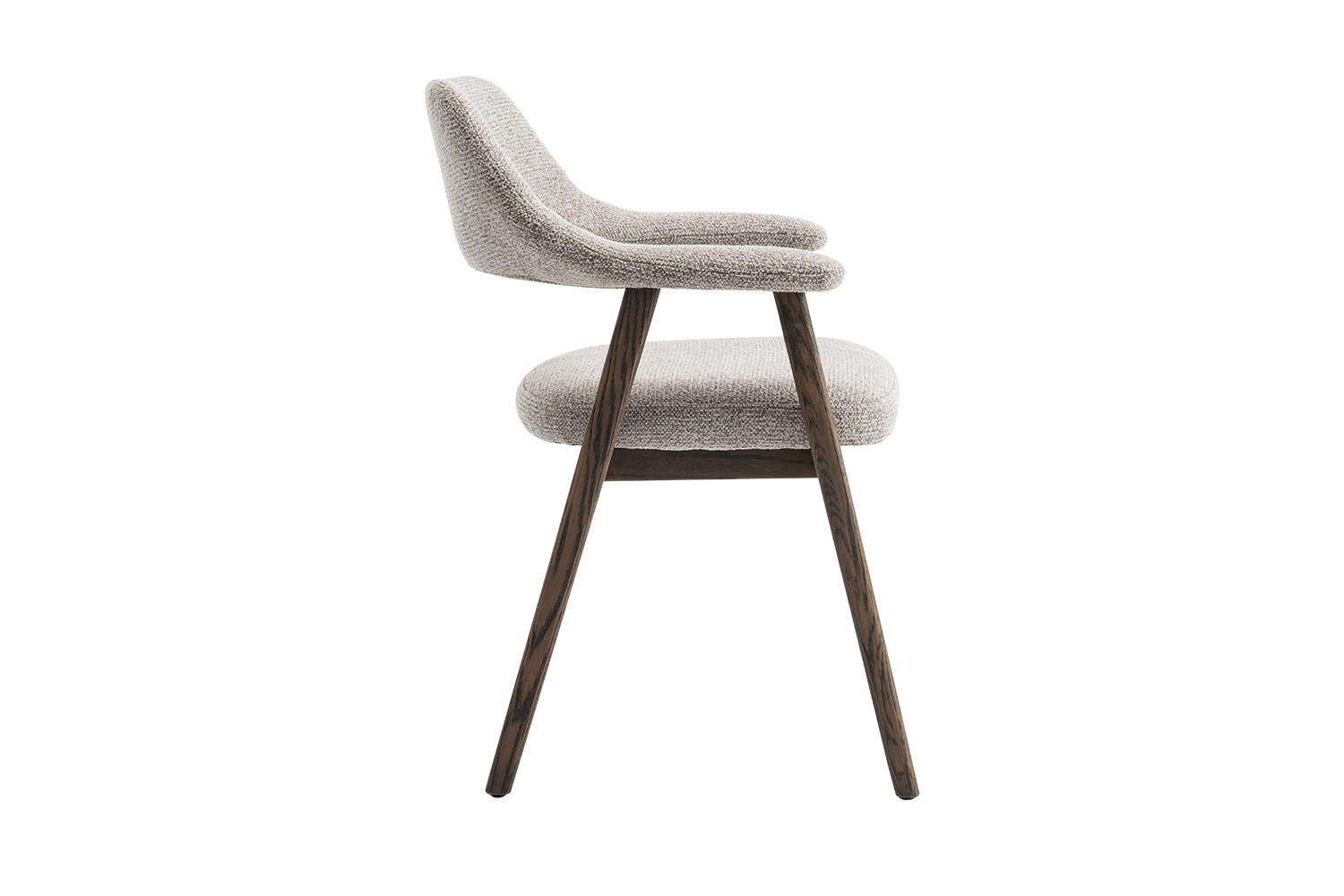 Image 6 for NEW - Stoel Coralie Gerookte Massieve Eik Stof Ote Milan 130 Zand