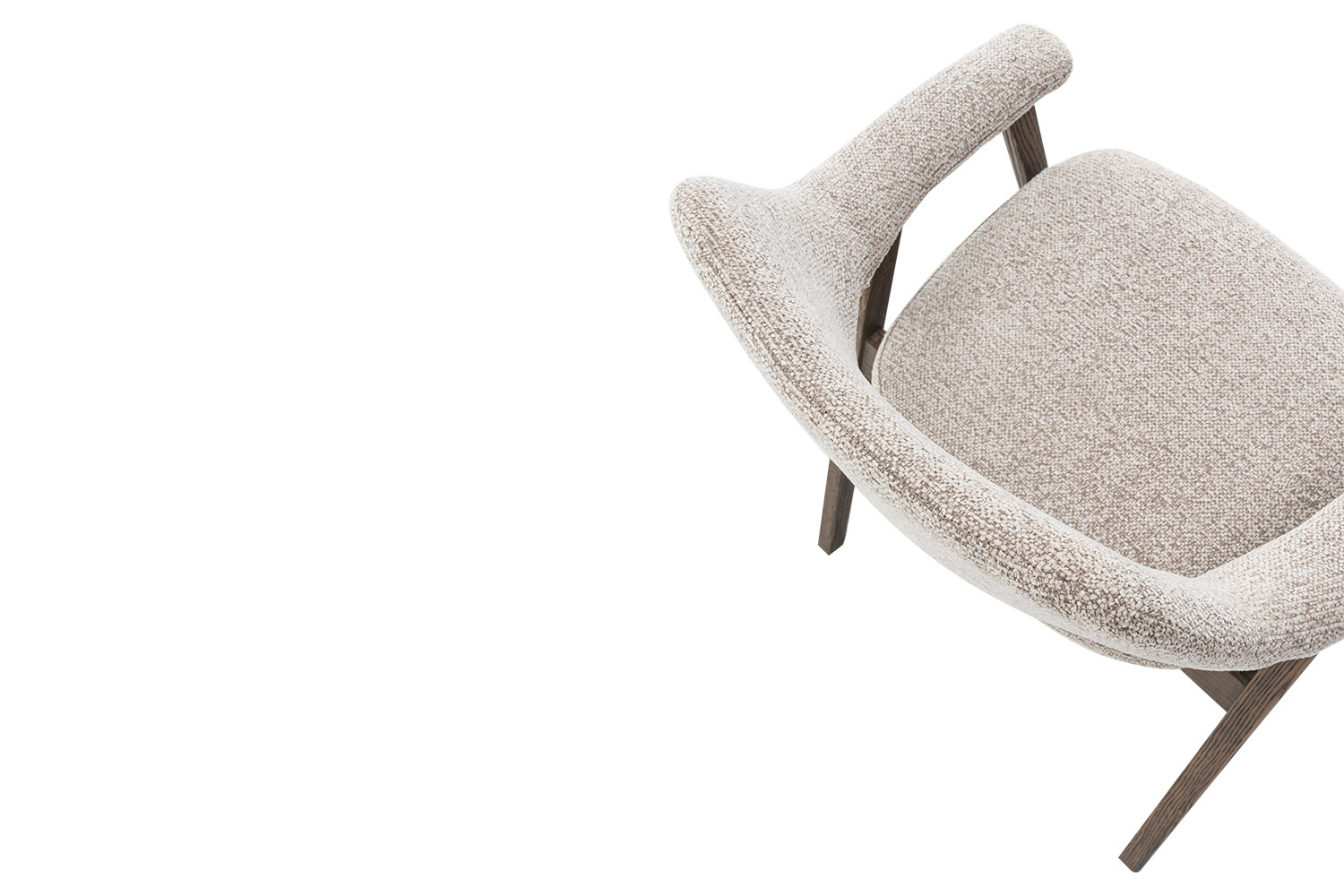 Image 9 for NEW - Stoel Coralie Gerookte Massieve Eik Stof Ote Milan 130 Zand