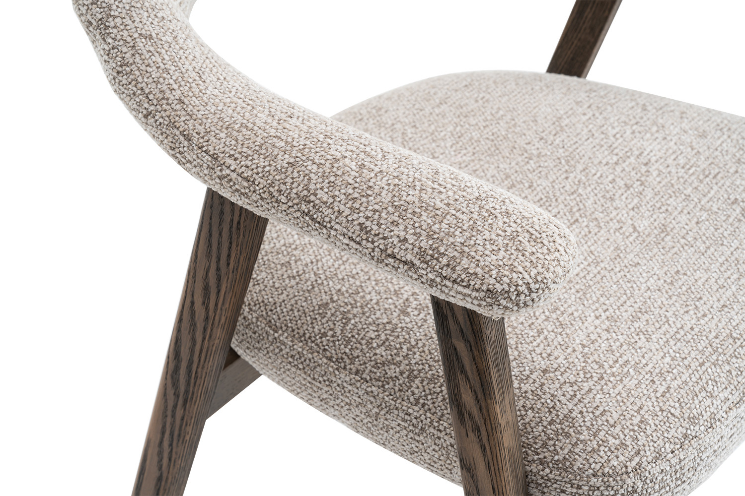 Image 11 for NEW - Stoel Coralie Gerookte Massieve Eik Stof Ote Milan 130 Zand