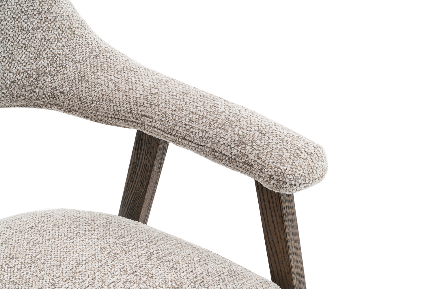 Image 12 for NEW - Stoel Coralie Gerookte Massieve Eik Stof Ote Milan 130 Zand