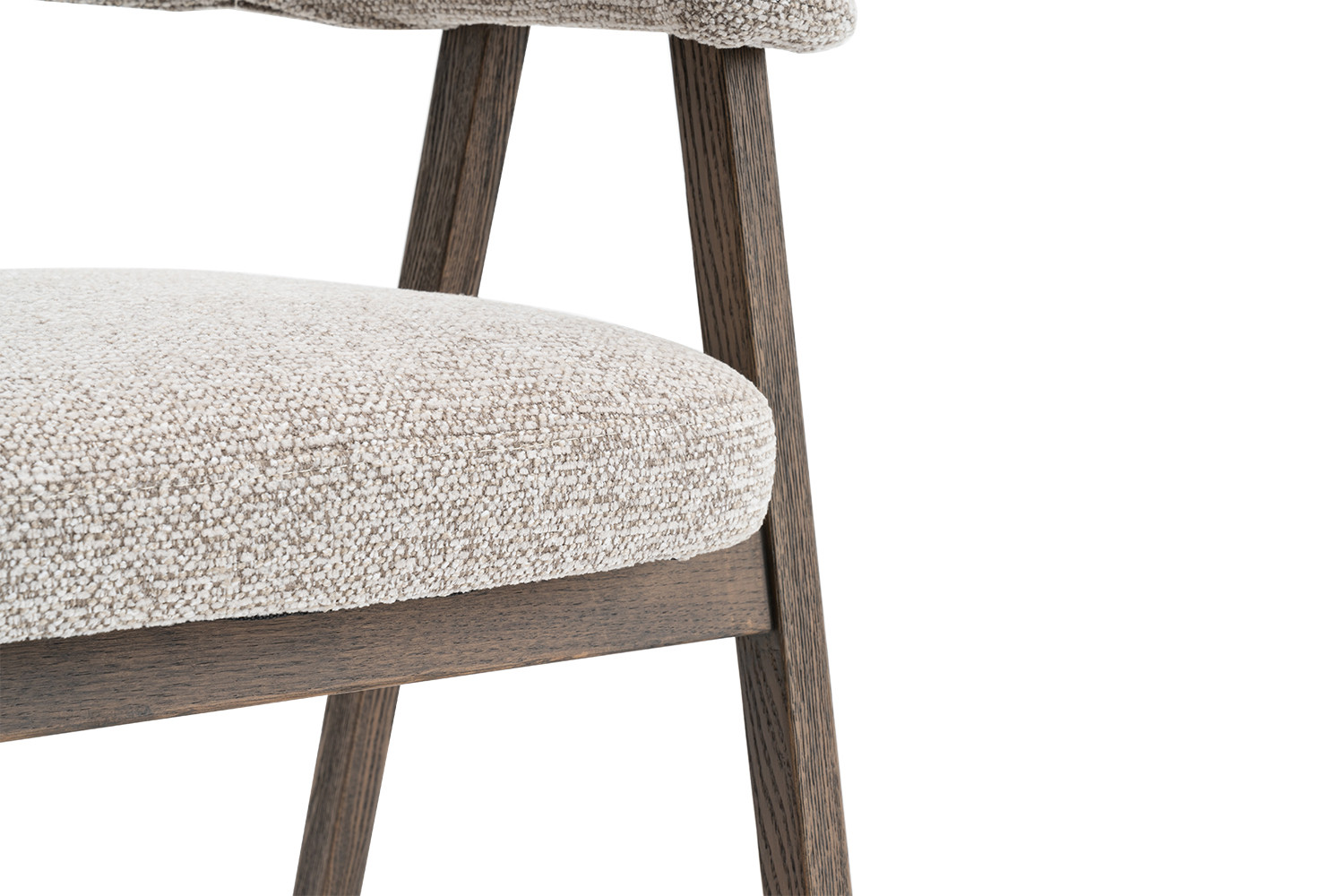 Image 13 for NEW - Stoel Coralie Gerookte Massieve Eik Stof Ote Milan 130 Zand