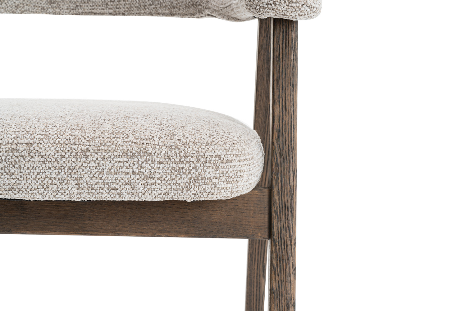 Image 14 for NEW - Stoel Coralie Gerookte Massieve Eik Stof Ote Milan 130 Zand