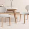 Image 1 for NEW - Stoel Carmen Massieve Eik Stof Ote Milan 103 Beige