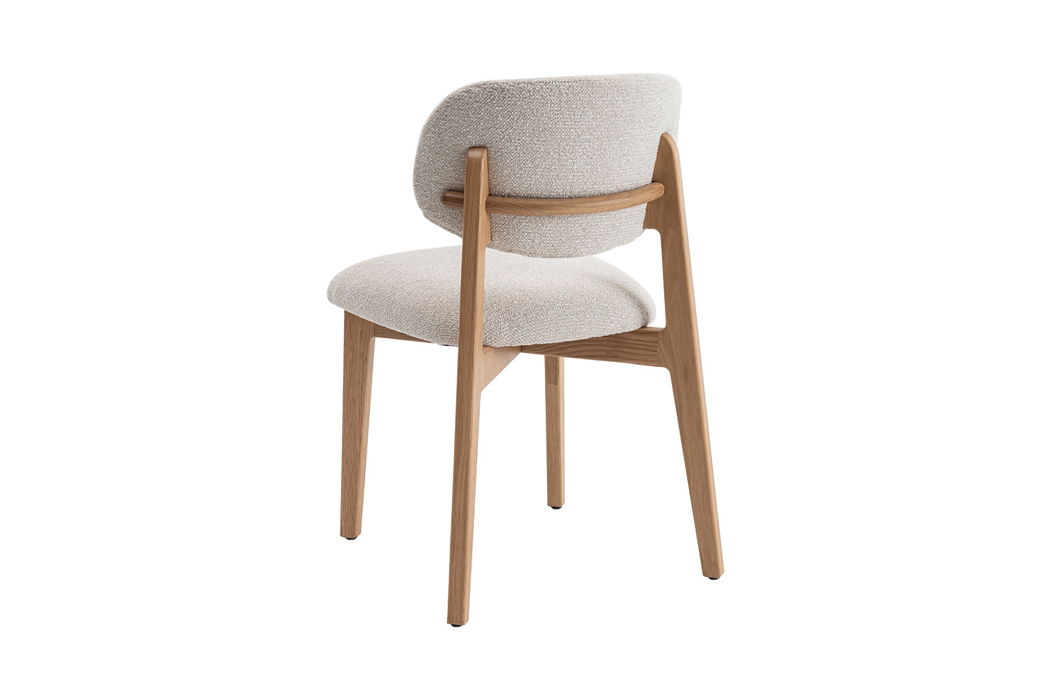 Image 8 for NEW - Stoel Carmen Massieve Eik Stof Ote Milan 103 Beige