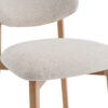 Image 11 for NEW - Stoel Carmen Massieve Eik Stof Ote Milan 103 Beige
