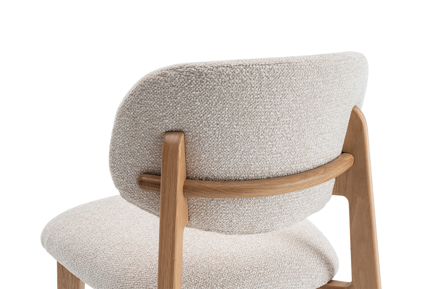 Image 14 for NEW - Stoel Carmen Massieve Eik Stof Ote Milan 103 Beige