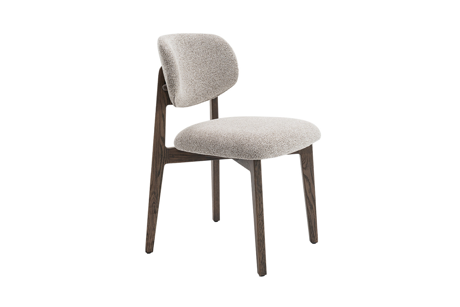 Image 6 for NEW - Stoel Carmen Gerookte Massieve Eik Stof Ote Milan 130 Zand