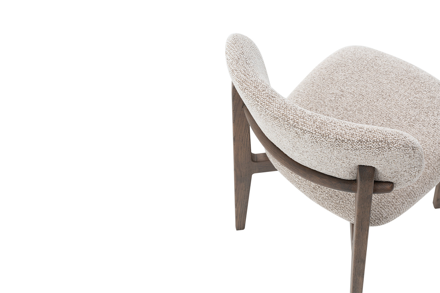 Image 10 for NEW - Stoel Carmen Gerookte Massieve Eik Stof Ote Milan 130 Zand