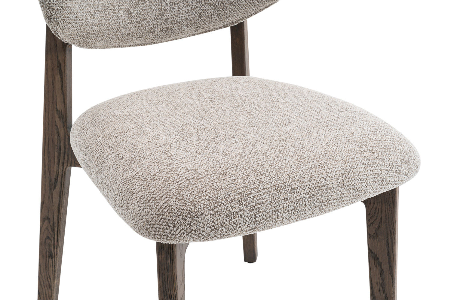 Image 12 for NEW - Stoel Carmen Gerookte Massieve Eik Stof Ote Milan 130 Zand