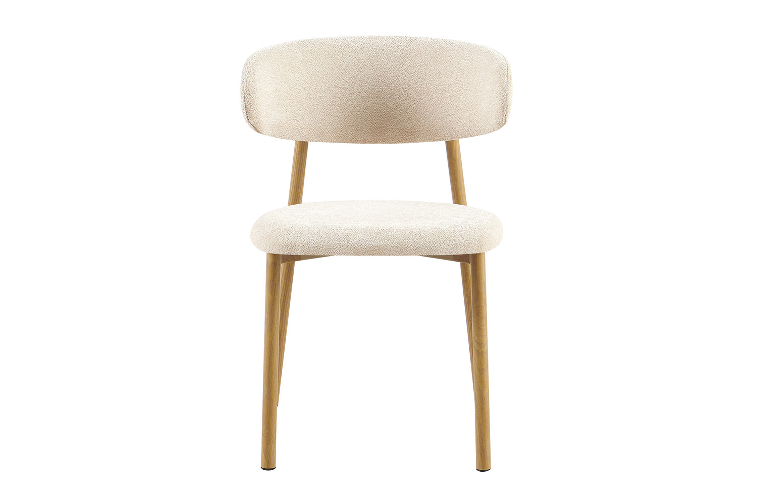 Image 4 for NEW - Stoel Coco Metalen onder. Naturel - Stof Fabb Raven 24 Beige