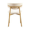 Image 7 for Stoel Coco Metalen onderstel Naturel - Stof Fabb Raven 24 Beige