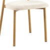 Image 9 for Stoel Coco Metalen onderstel Naturel - Stof Fabb Raven 24 Beige