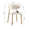 Image 10 for Stoel Coco Metalen onderstel Naturel - Stof Fabb Raven 24 Beige