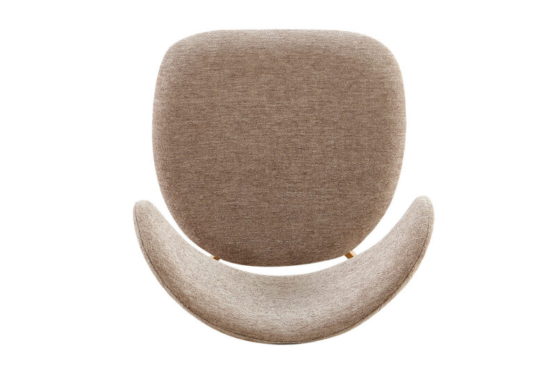 Image 8 for Stoel Coco Metalen onderstel Naturel - Stof Fabb Raven 30 Zand