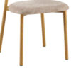 Image 9 for Stoel Coco Metalen onderstel Naturel - Stof Fabb Raven 30 Zand