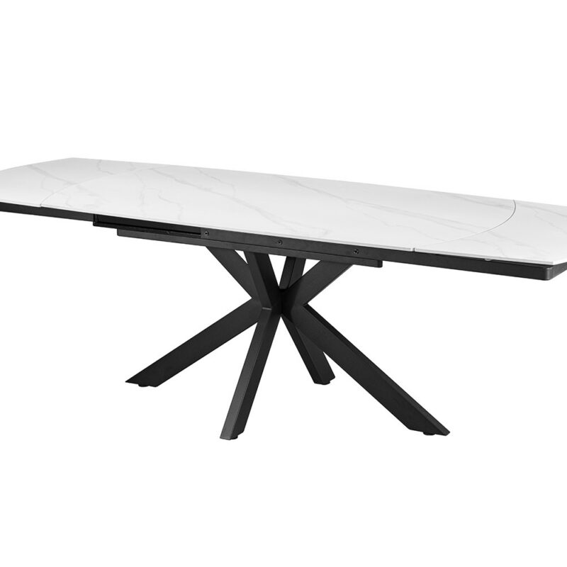 Image 5 for NEW - Uitschuifbare tafel Ares 160-240 cm Deens Ovaal Steen Wit