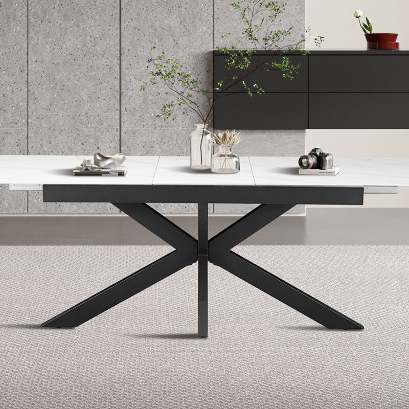 Image 1 for NEW - Uitschuifbare tafel Hestia 180-220 cm Deens Ovaal Steen Wit