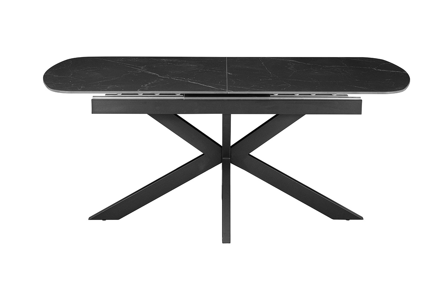 Image 6 for NEW - Uitschuifbare tafel Hestia 180-220 cm Deens Ovaal Steen Zwart