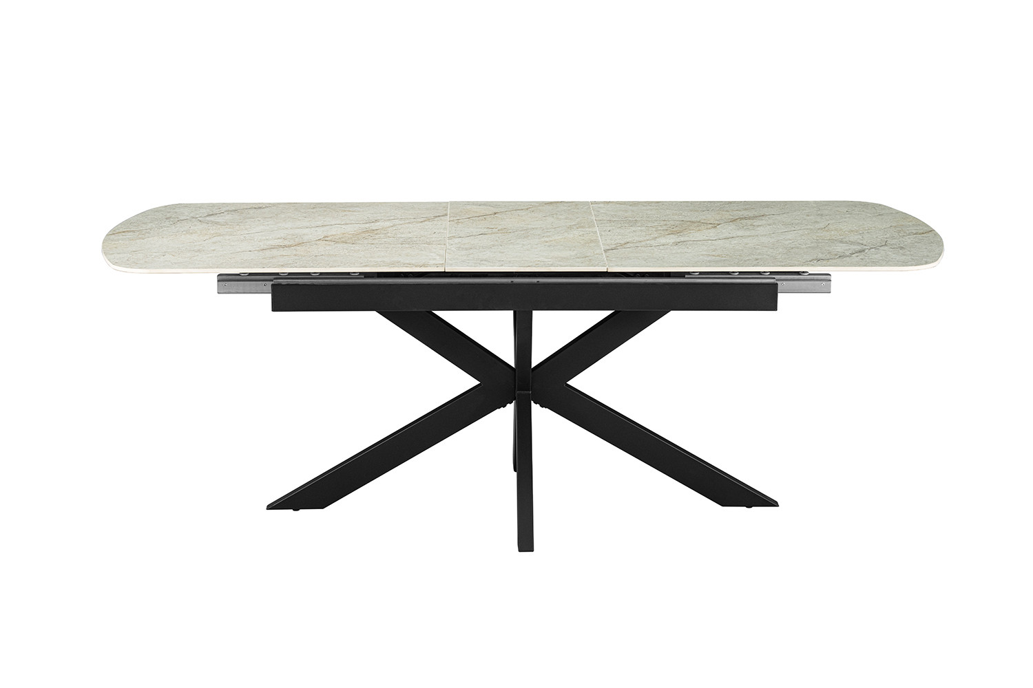 Image 4 for NEW -Uitschuifbare tafel Hestia 180-220 cm Deens Ovaal Glanz. Steen Beige