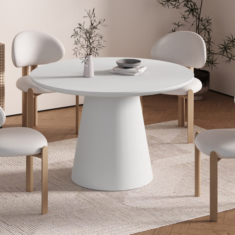 Image 1 for NEW - Tafel Tavira 120 cm Rond Cement Ecru