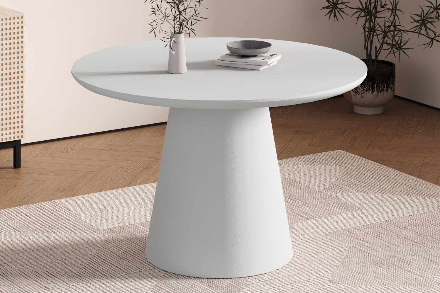 Image 2 for NEW - Tafel Tavira 120 cm Rond Cement Ecru