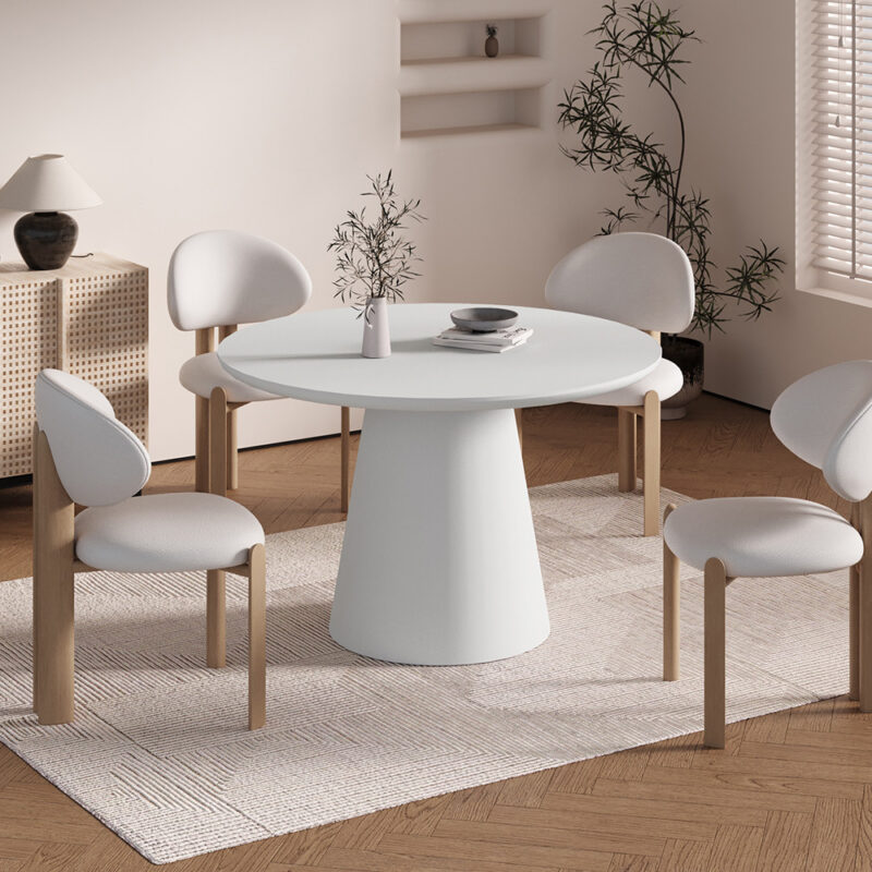 Image 3 for Tafel Tavira 120 cm Rond Cement Ecru
