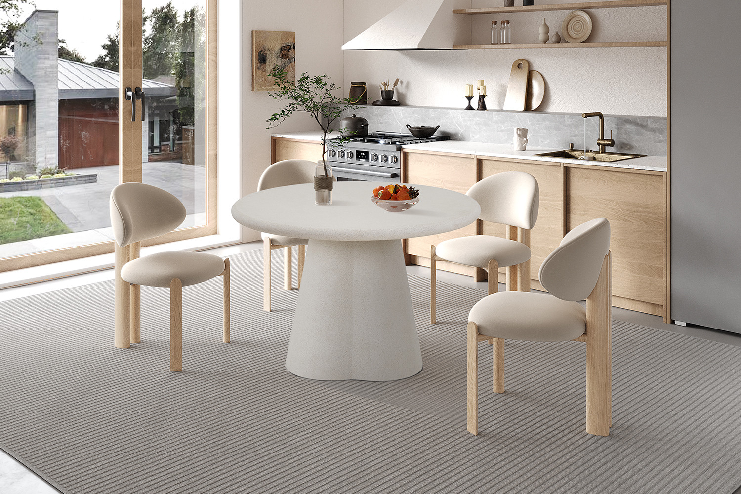 Image 3 for NEW - Tafel Faro 120 cm Rond Cement