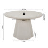 26e34fcb-60fd-4f33-903e-aec484af868f Image 9 for Tafel Faro 120 cm Rond Cement