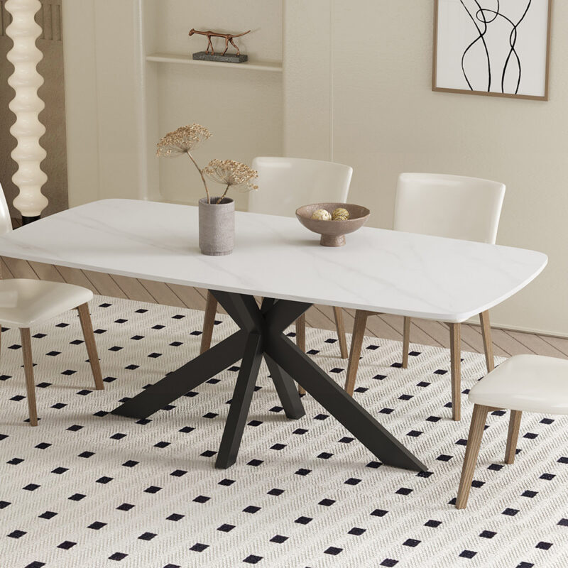 Image 1 for Tafel Apollo 180 cm Deens Ovaal Steen Wit