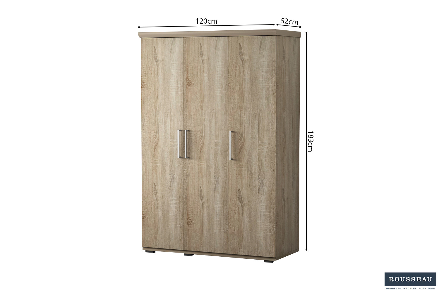 Image 6 for Kledingkast Mike 3 deuren Sonoma