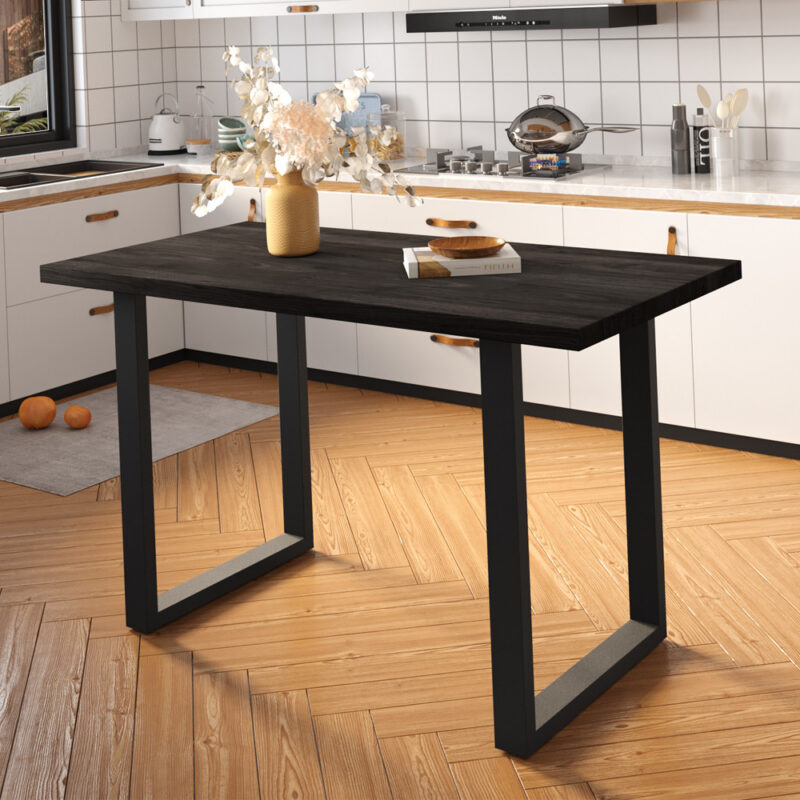 Image 1 for SALE - Countertafel Nicola 160 cm Mango hout zwart - H 93cm