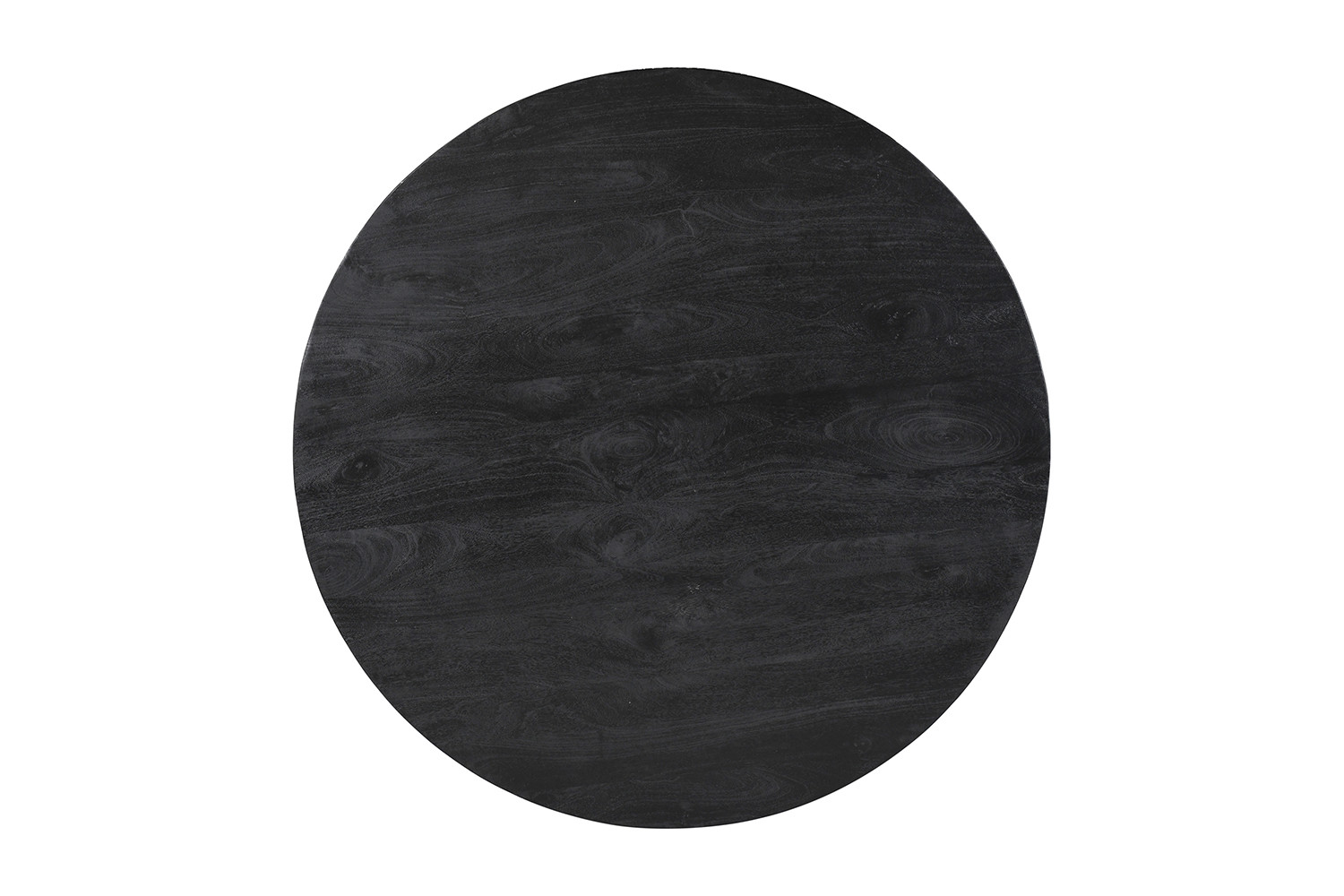 Image 5 for Tafel Tommy 130 cm Rond Mango hout Zwart