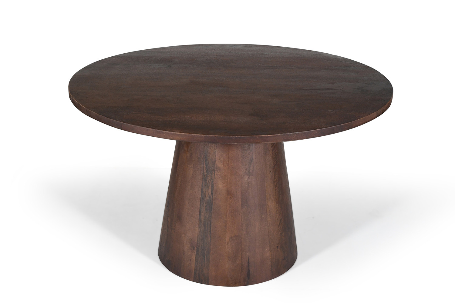 Image 4 for Tafel Tommy 130 cm Rond Mango hout Bruin