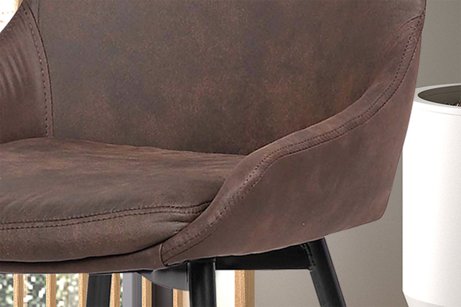 Image 3 for SALE - Stoel Mirano Micro fiber PU Bruin