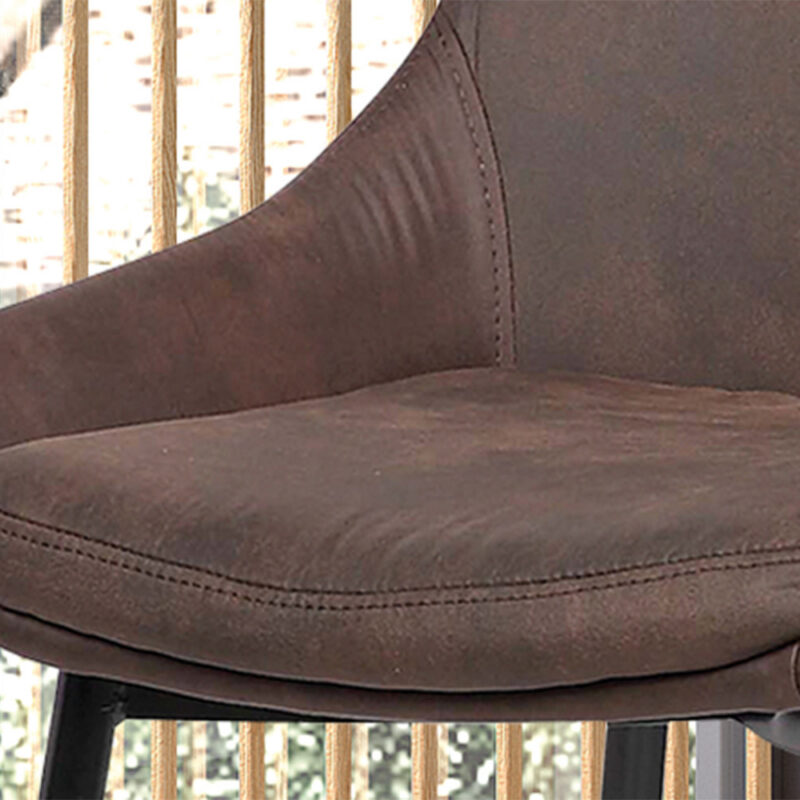 Image 4 for SALE - Stoel Mirano Micro fiber PU Bruin