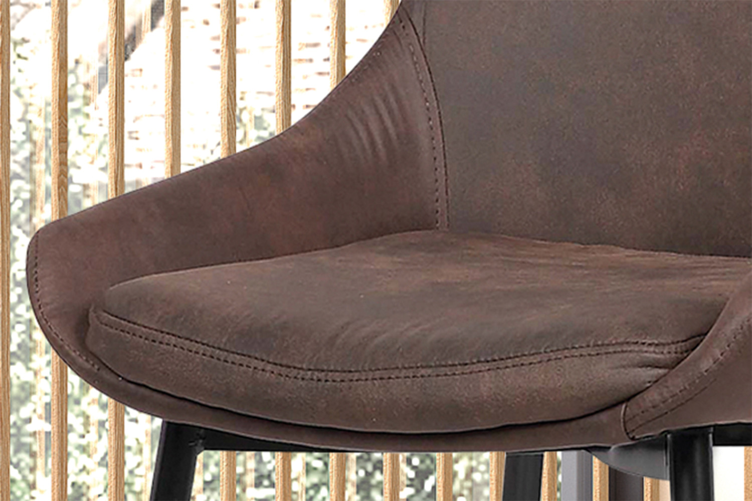 Image 4 for SALE - Stoel Mirano Micro fiber PU Bruin