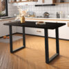 Image 1 for SALE - Countertafel Nicola 180 cm Mango hout zwart - H 93cm