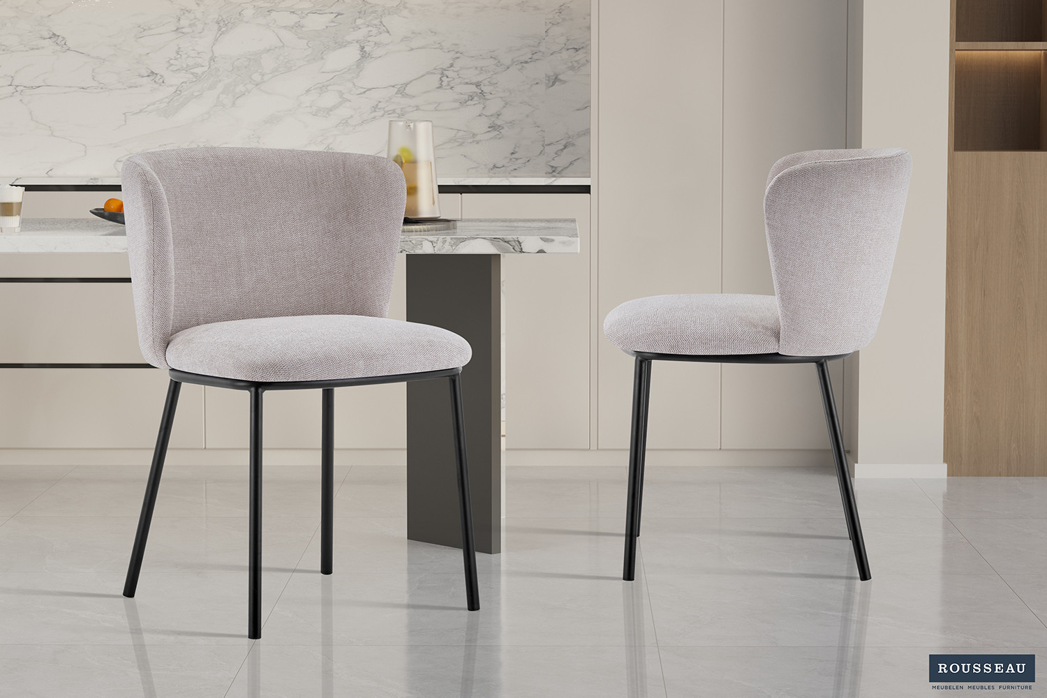 Image 1 for Stoel Arthur Stof Ote Belfast 23 Beige