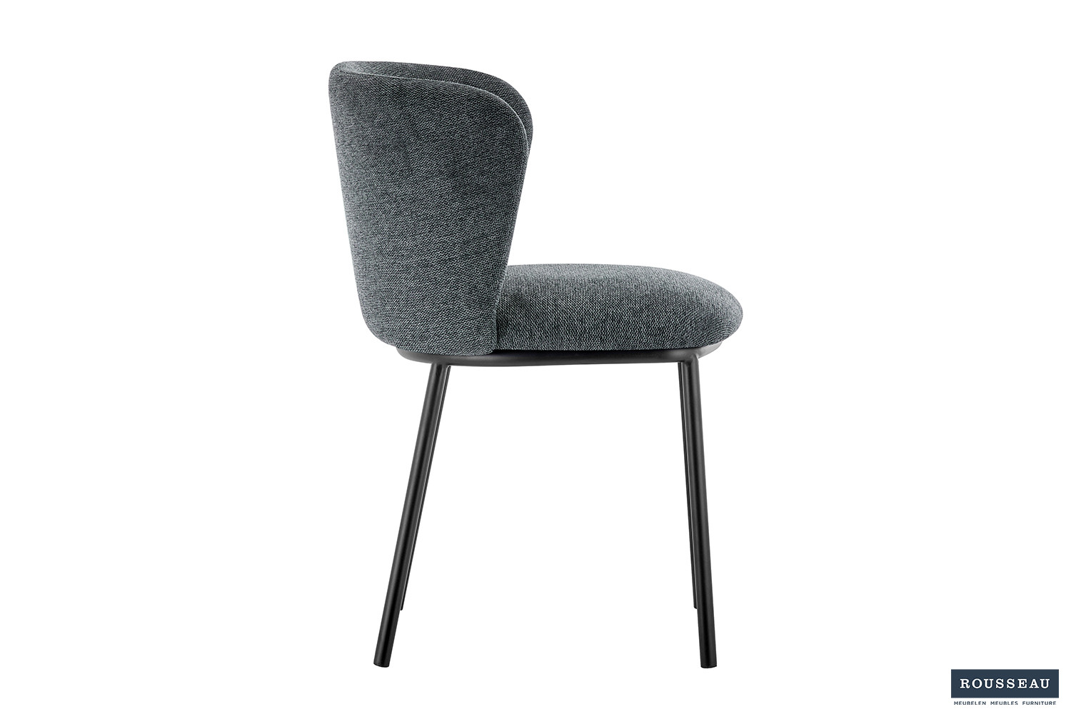 Image 5 for Stoel Arthur Stof Ote Belfast 39 Donkergrijs