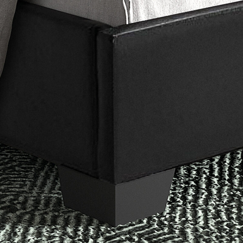 Image 4 for Bed Roma 160x200 met lattenbodem PU Zwart