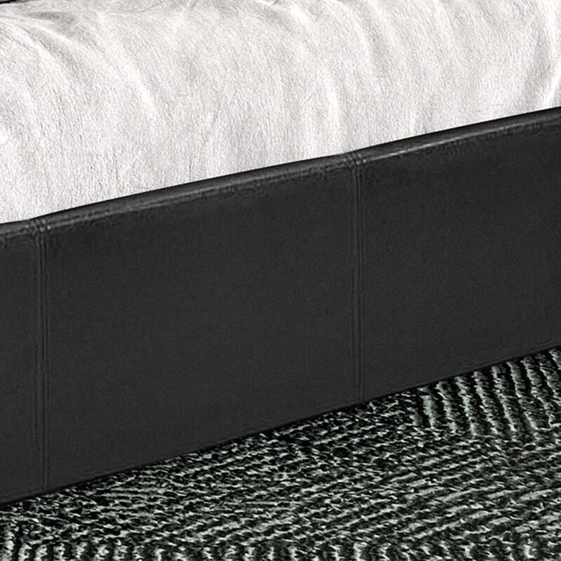 Image 5 for Bed Roma 160x200 met lattenbodem PU Zwart