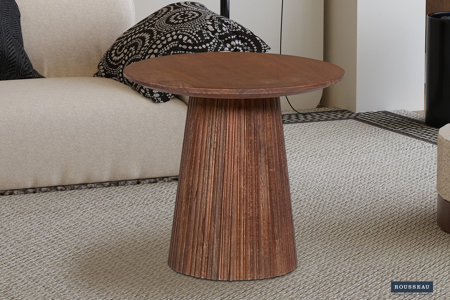 Image 1 for Salontafel Miguel 50 cm Rond Mango hout Lichtbruin