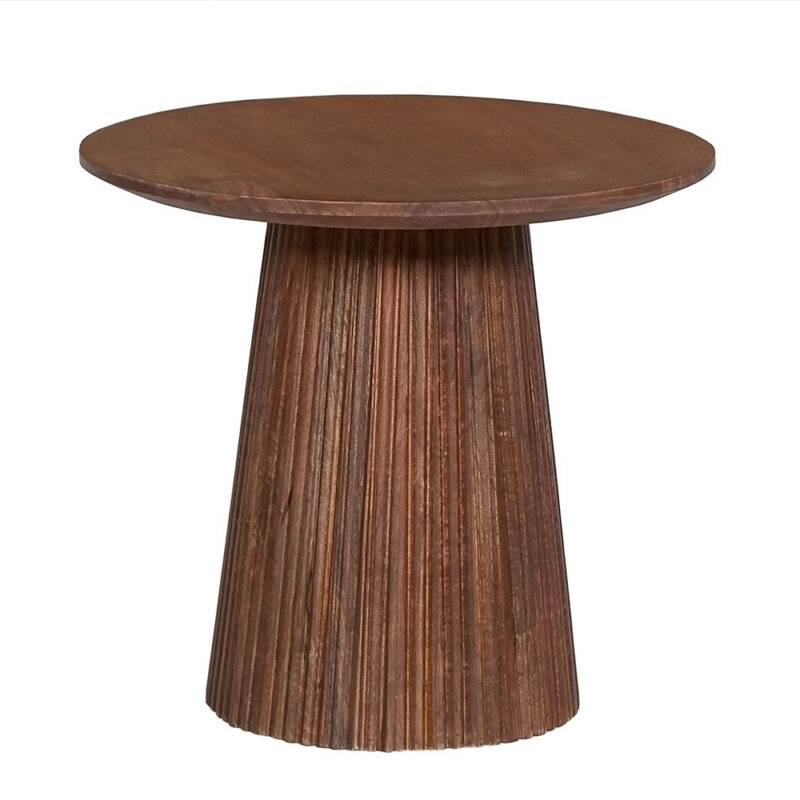 Image 4 for Salontafel Miguel 50 cm Rond Mango hout Lichtbruin