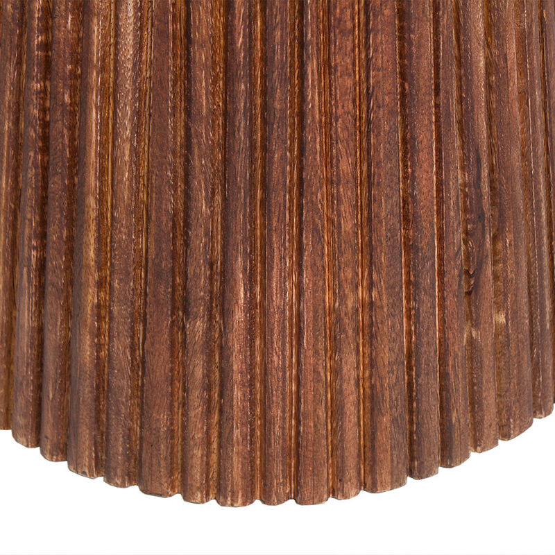 Image 6 for Salontafel Miguel 50 cm Rond Mango hout Lichtbruin