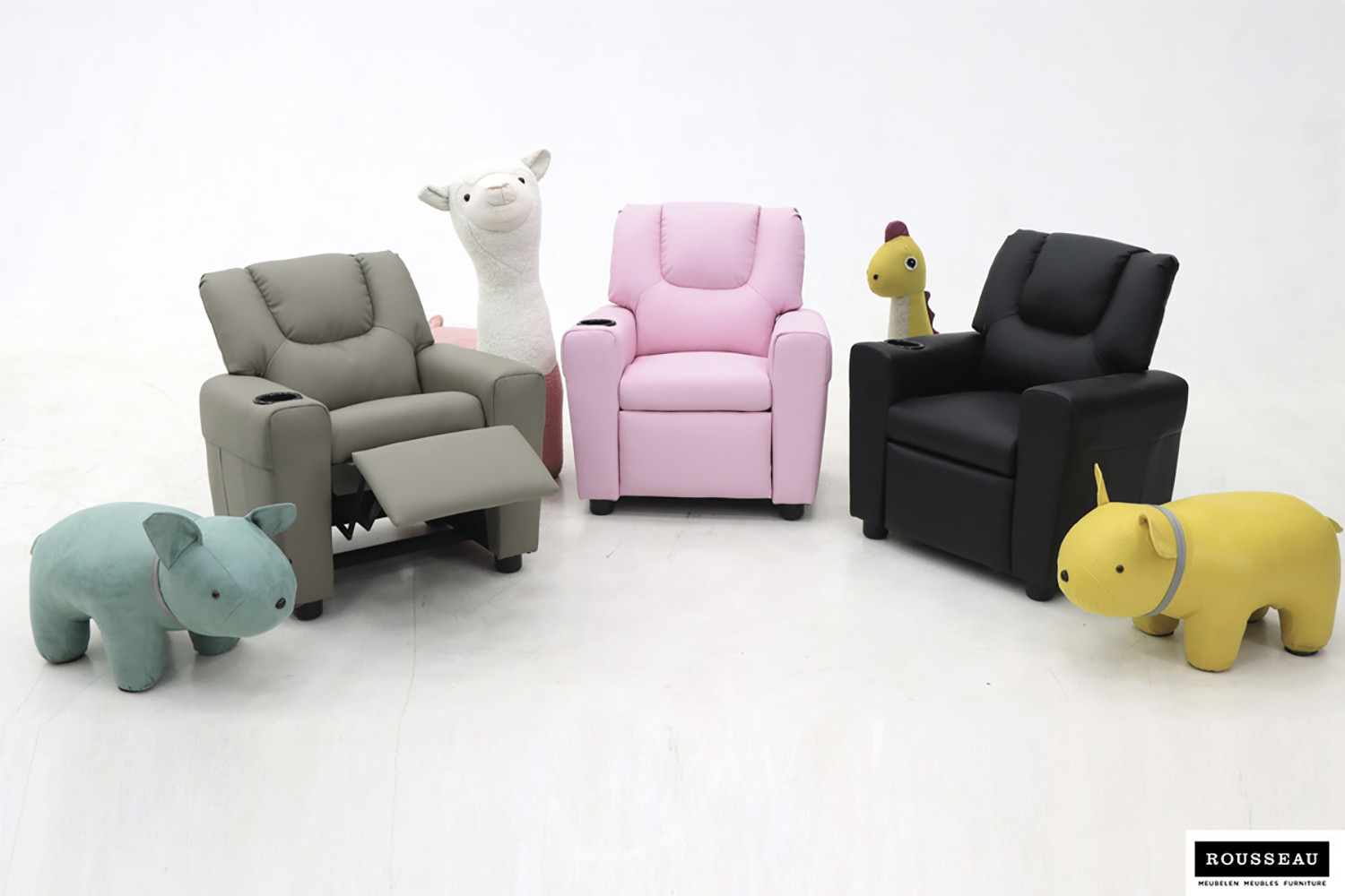 Image 6 for Mini-Relax Renée manueel verstelbaar PU Zwart