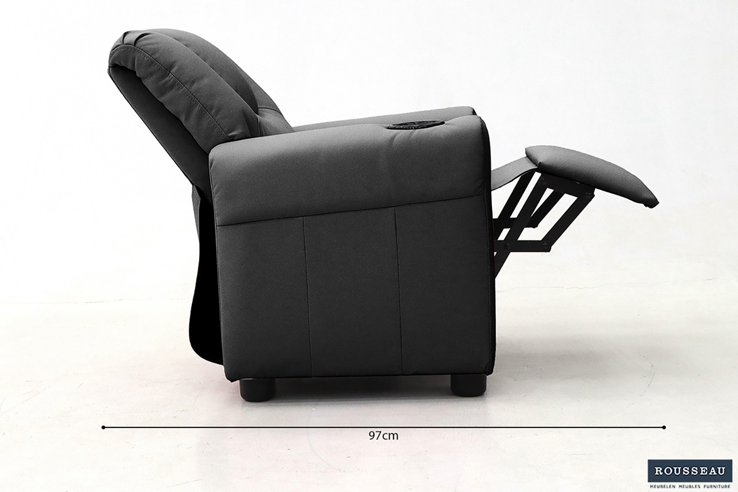 Image 8 for Mini-Relax Renée manueel verstelbaar PU Zwart